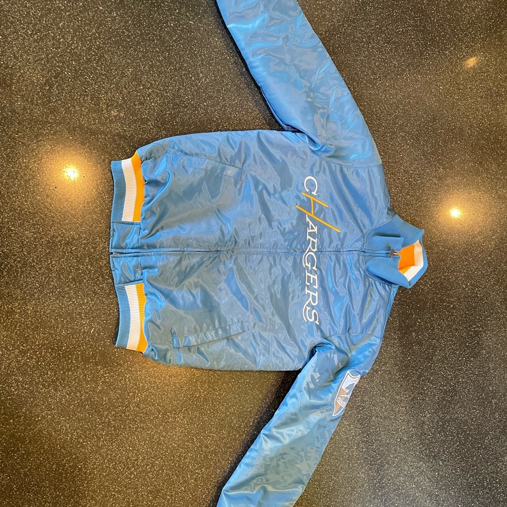 STARTER Blue and Yellow Bomber Jacket
